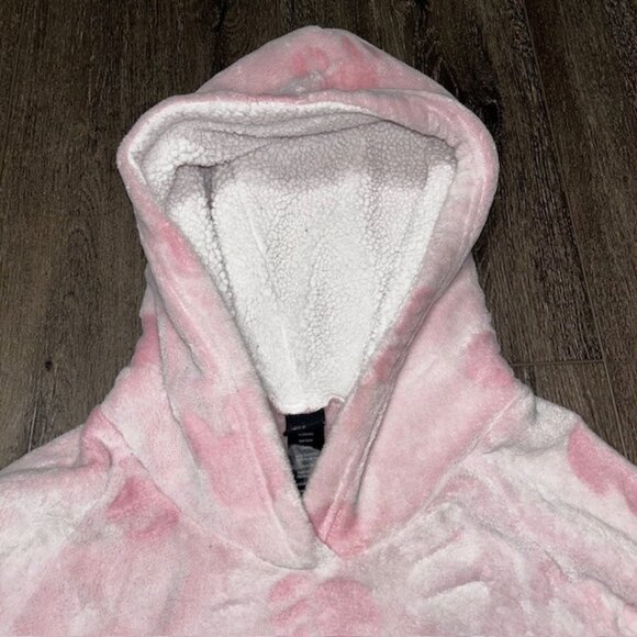 Disney Costco Mickey Mouse Robe Pullover Hoodie Pajamas Fleece Plush Pink L - Picture 3 of 6